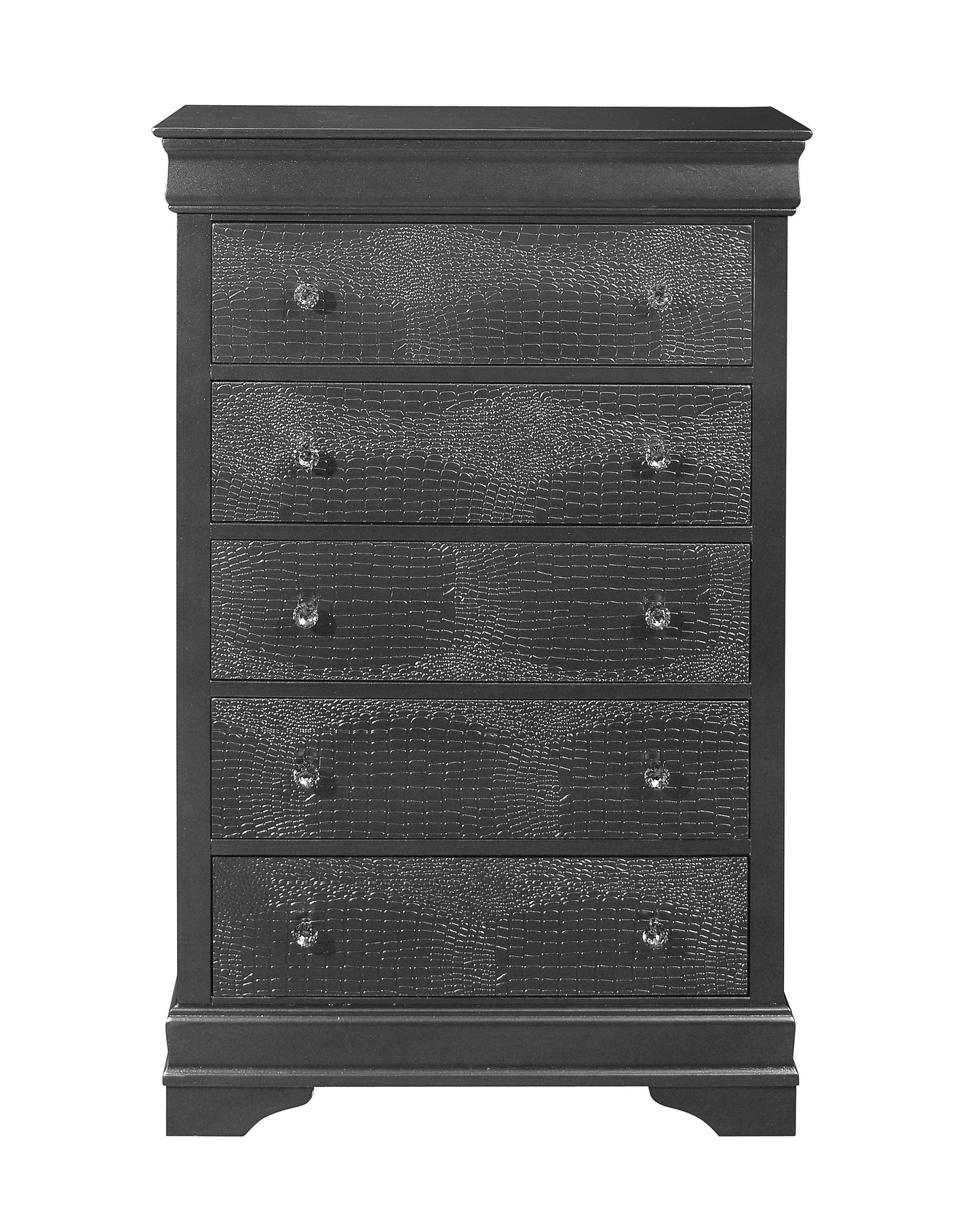 Shaker - Crocodile Chest - Metallic Gray