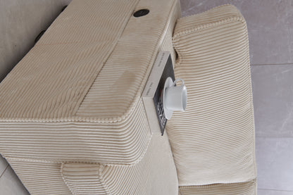 Stationary Loveseat - Cream