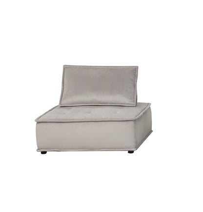 Anna - Armless Lounge Chair - Light Gray