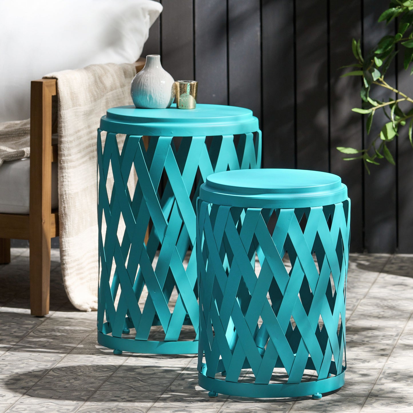 Selen - Side Table - Teal