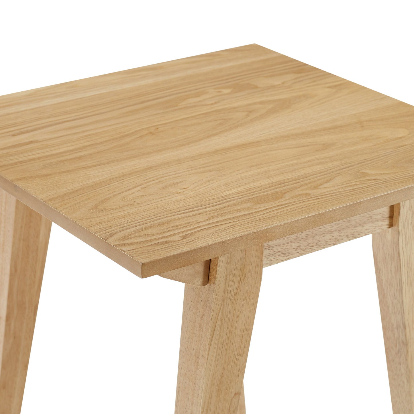 Japandi - Minimal Solid Wood Side Table - English Oak