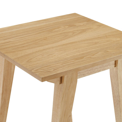 Japandi - Minimal Solid Wood Side Table - English Oak