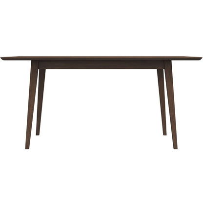Mary - Modern Style Rectangular Dining Kitchen Table - Brown
