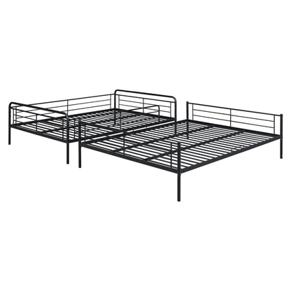 Full Long Over Queen Bunk Bed - Black