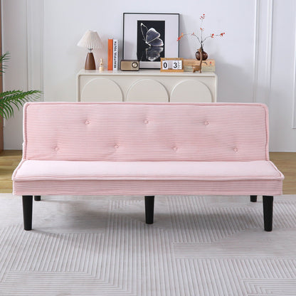 Modern Sofa Bed - Black / Beige / Pink