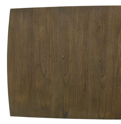 Bistro - Wide Contemporary Rectangle Dining Table With Extension Leaf - Vintage Walnut