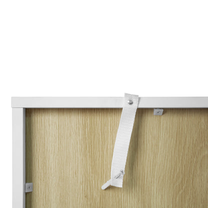 Storage Cabinet With Door For Living Room, Dining Room, Study - White