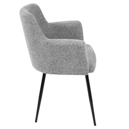 Andrew - Contemporary Dining / Chair (Set of 2) - Black / Gray
