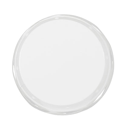 Large Metal End Table -White