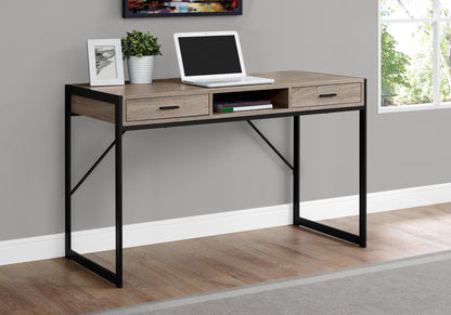 Computer Desk For Home Office, Laptop, Storage Drawers, Contemporary - Taupe