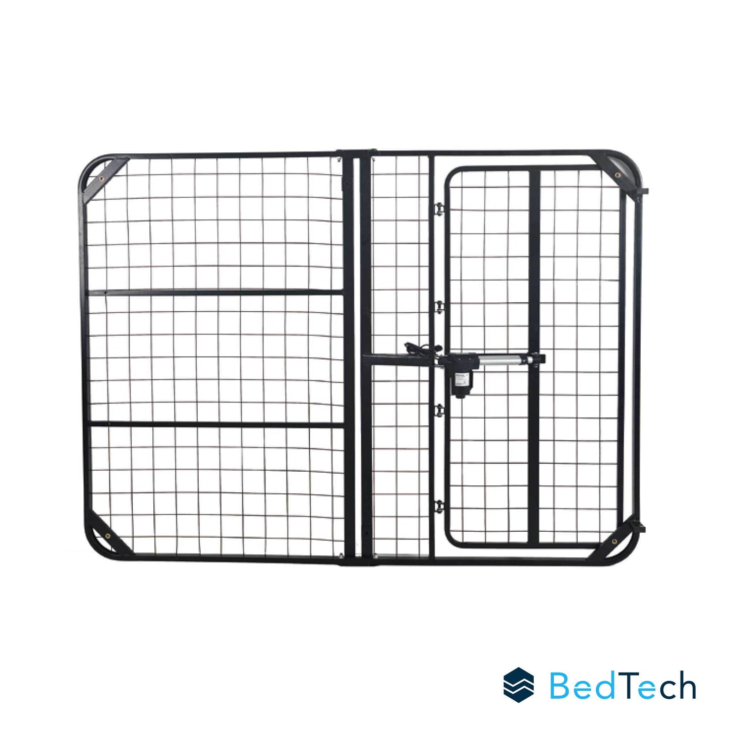 Bthu - Queen Adjustable Bed Base With Head Position Adjustment - Black