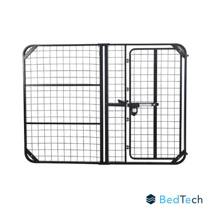 Bthu - Queen Adjustable Bed Base With Head Position Adjustment - Black