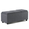 Avalon - Storage Ottoman - Slate Gray