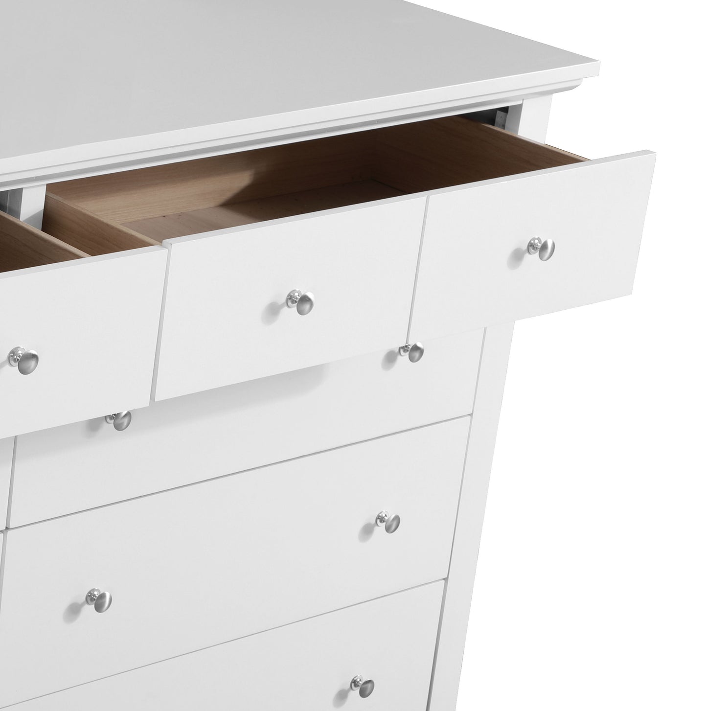 Elegant Casual Dresser - White