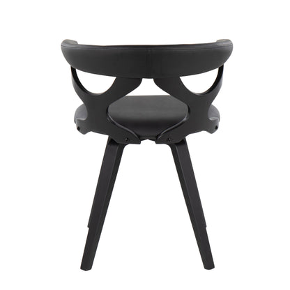 Gardenia - Contemporary Dining / Chair With Swivel - Black