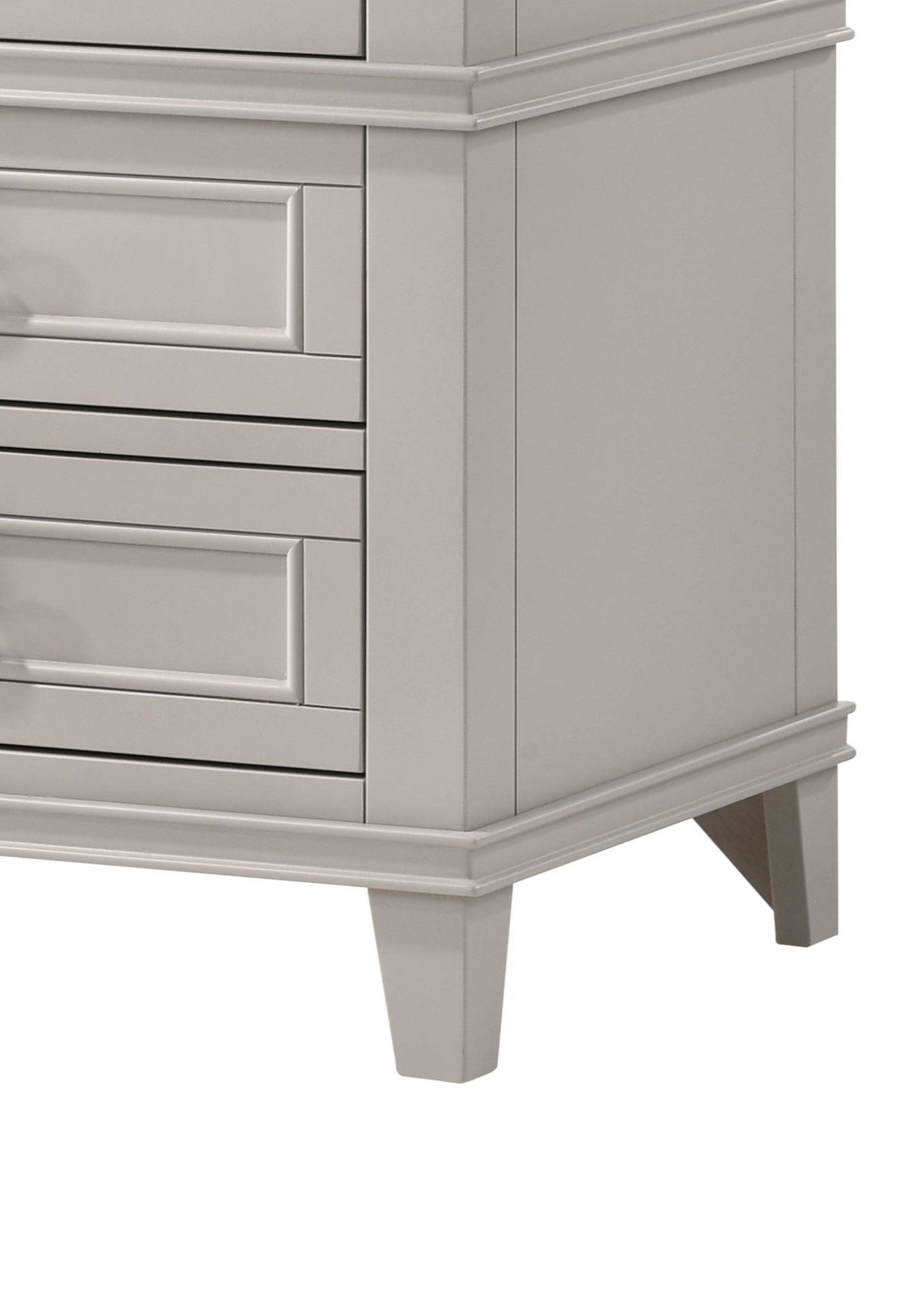 3 Drawer Nightstand With USB - Gray