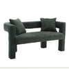 Modern Loveseat Sofa, Comfy Upholstered 2 Seater - Emerald
