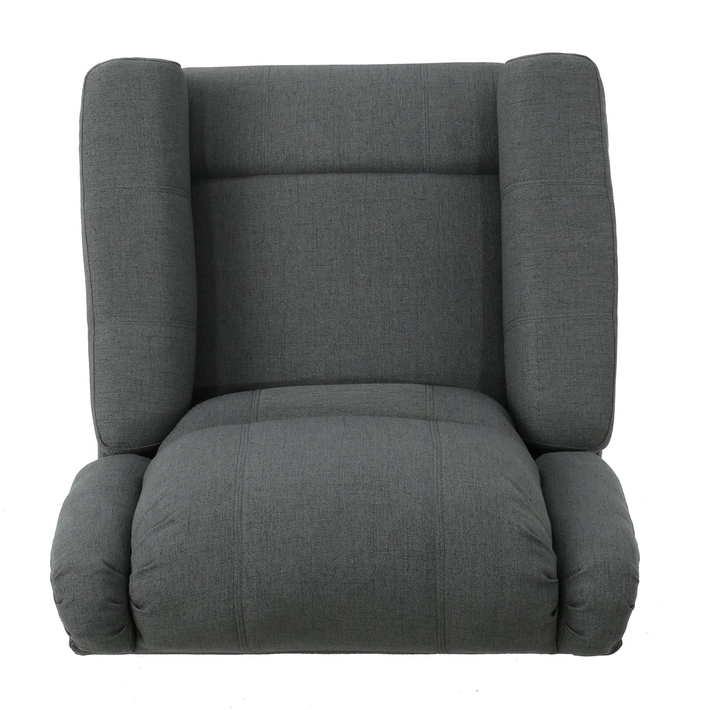 Glider Recliner With Swivel, Manual Reclining Chair - Charcoal