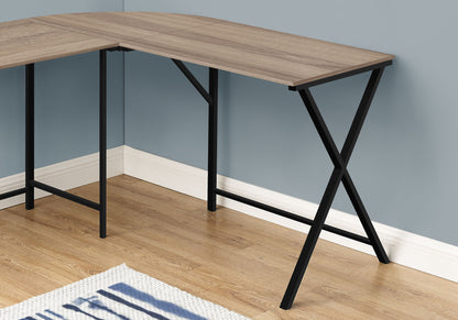 Computer Desk, Home Office, Corner, L Shape, Laptop, Contemporary & Modern - Taupe