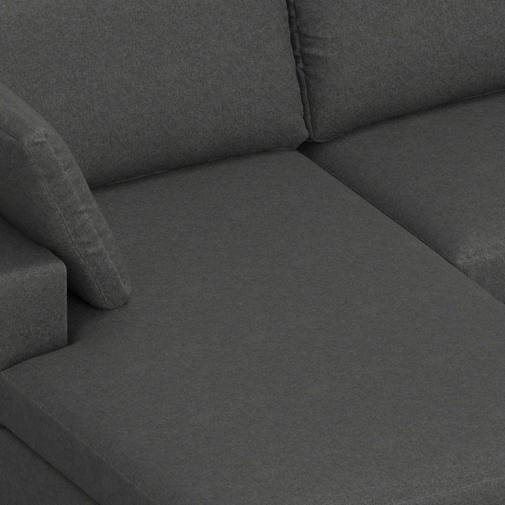 Charlie - Deep Seater Left Sectional Sofa - Gray