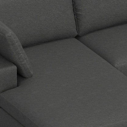 Charlie - Deep Seater Left Sectional Sofa - Gray