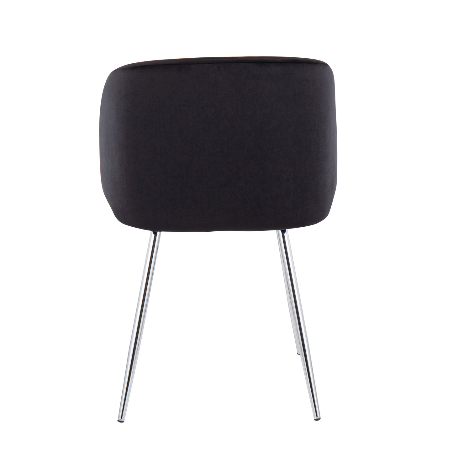 Fran - Contemporary Chair (Set of 2) - Chrome / Black
