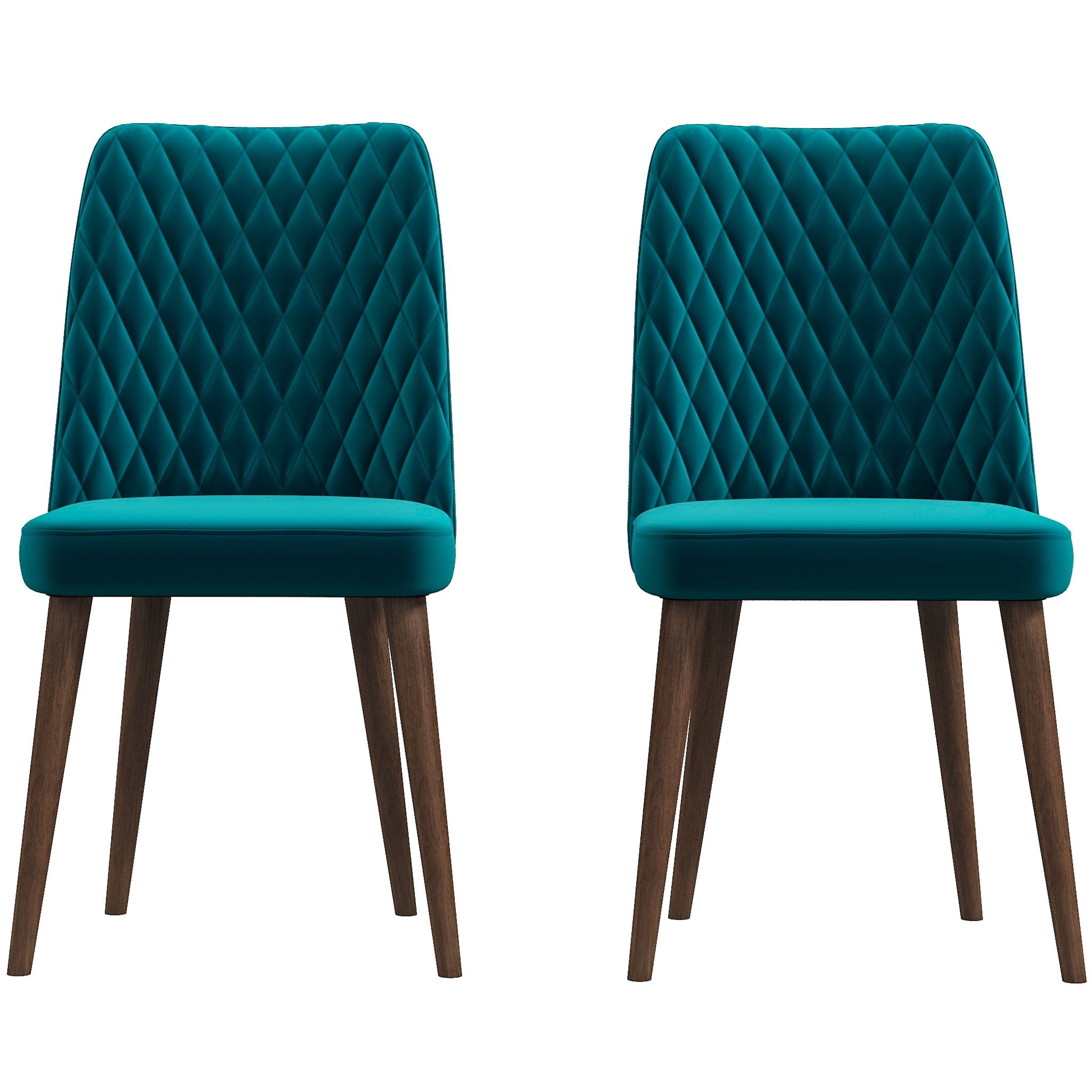 Katie - Mid-Century Modern Dining Chair (Set of 2) - Blue