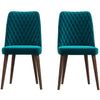 Katie - Mid-Century Modern Dining Chair (Set of 2) - Blue