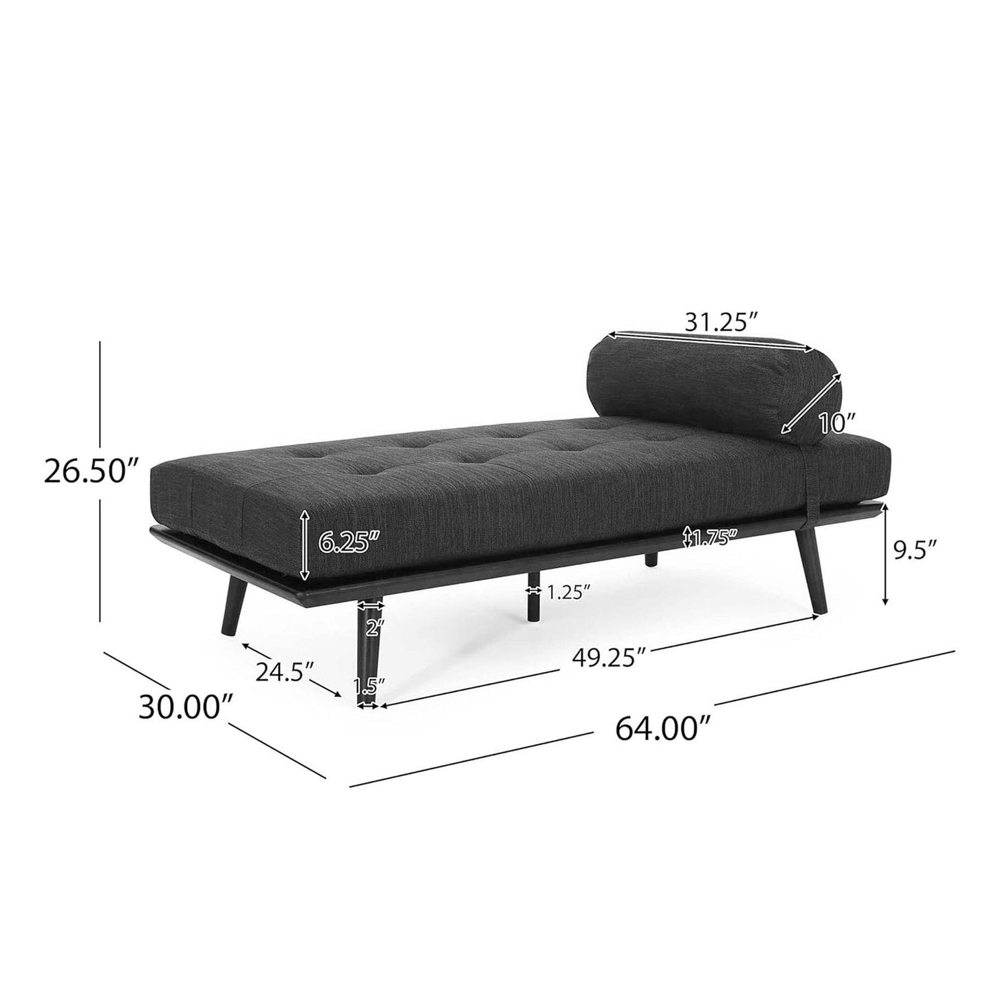 Chaise Lounge - Gray