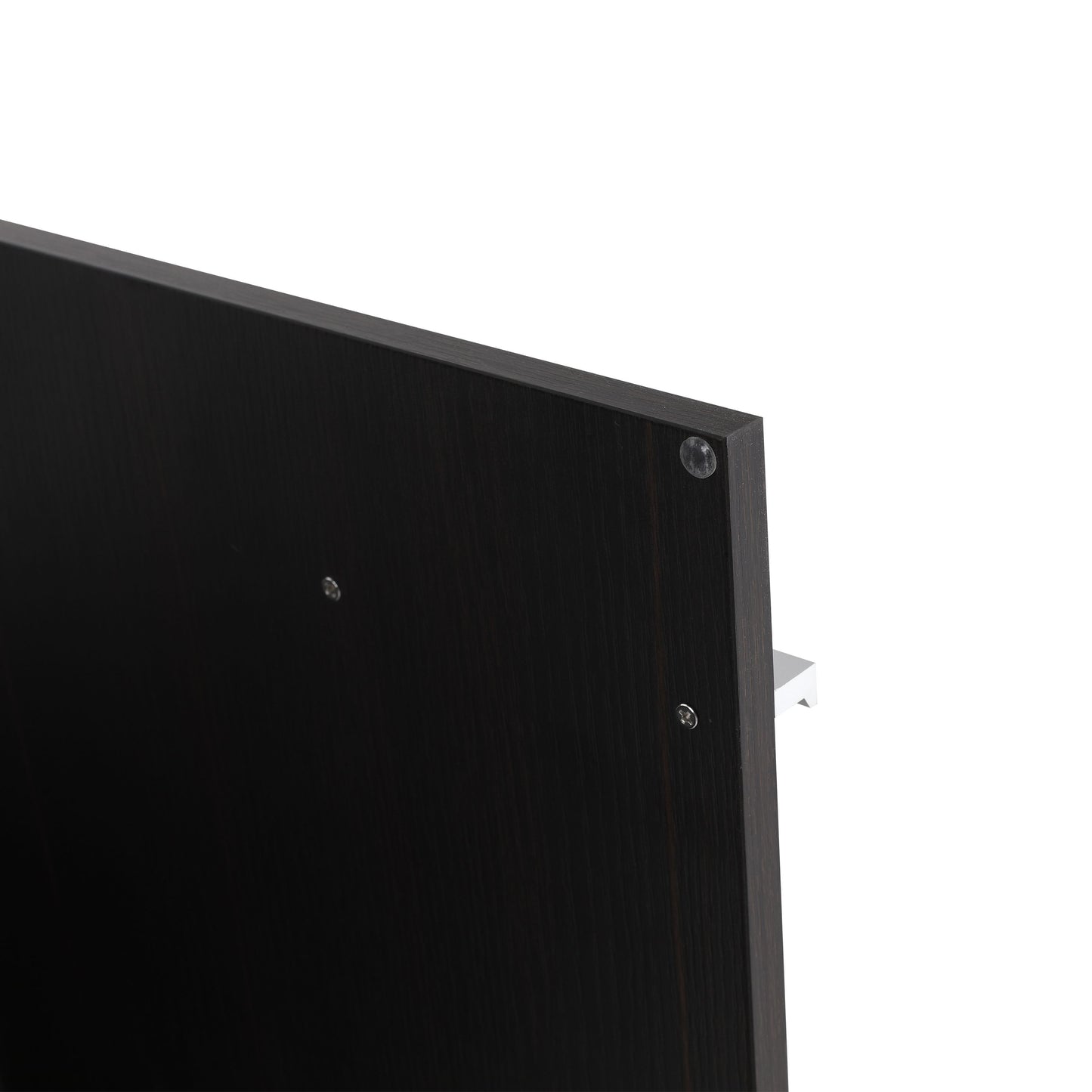Modern 36" Bathroom Vanity With Ceramic Sink And Soft Closing Doors - Dark Oak