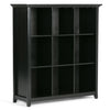 Acadian - 9 Cube Bookcase And Storage Unit - Black