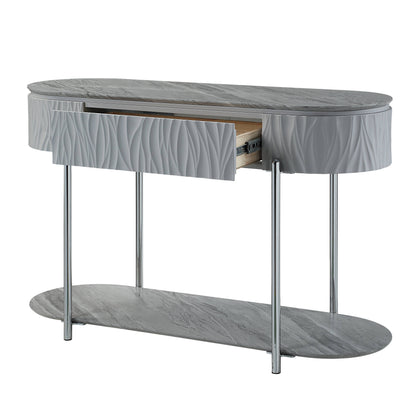 Yukino - High Gloss Sofa Table - Gray