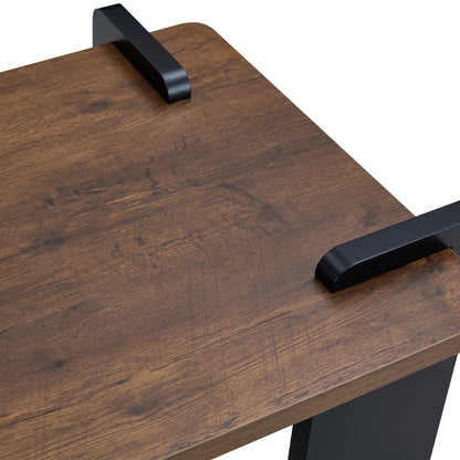 Walnut Colored Coffee Table, Suitable For Modern Minimalist Living Rooms - Walnut
