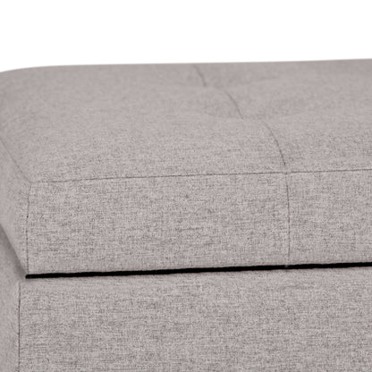 Cosmopolitan - Storage Ottoman - Cloud Gray