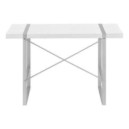 Computer Desk For Home Office, Laptop, Contemporary Versatile Placement - White