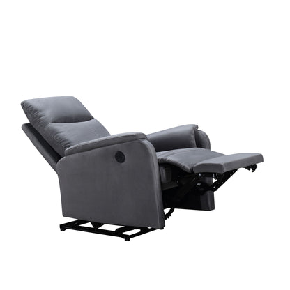 Power Recliner Chair With USB Charge Port, Recliner Single Chair - Gray
