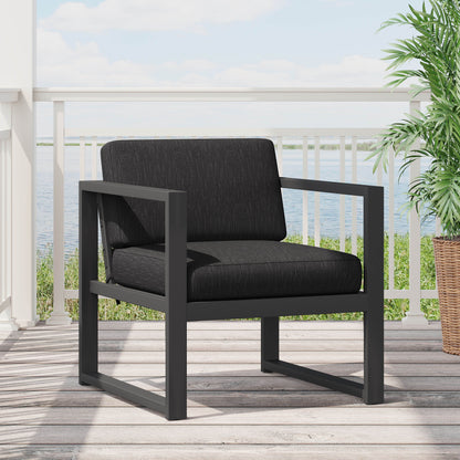Navan - Club Chair - Dark Gray