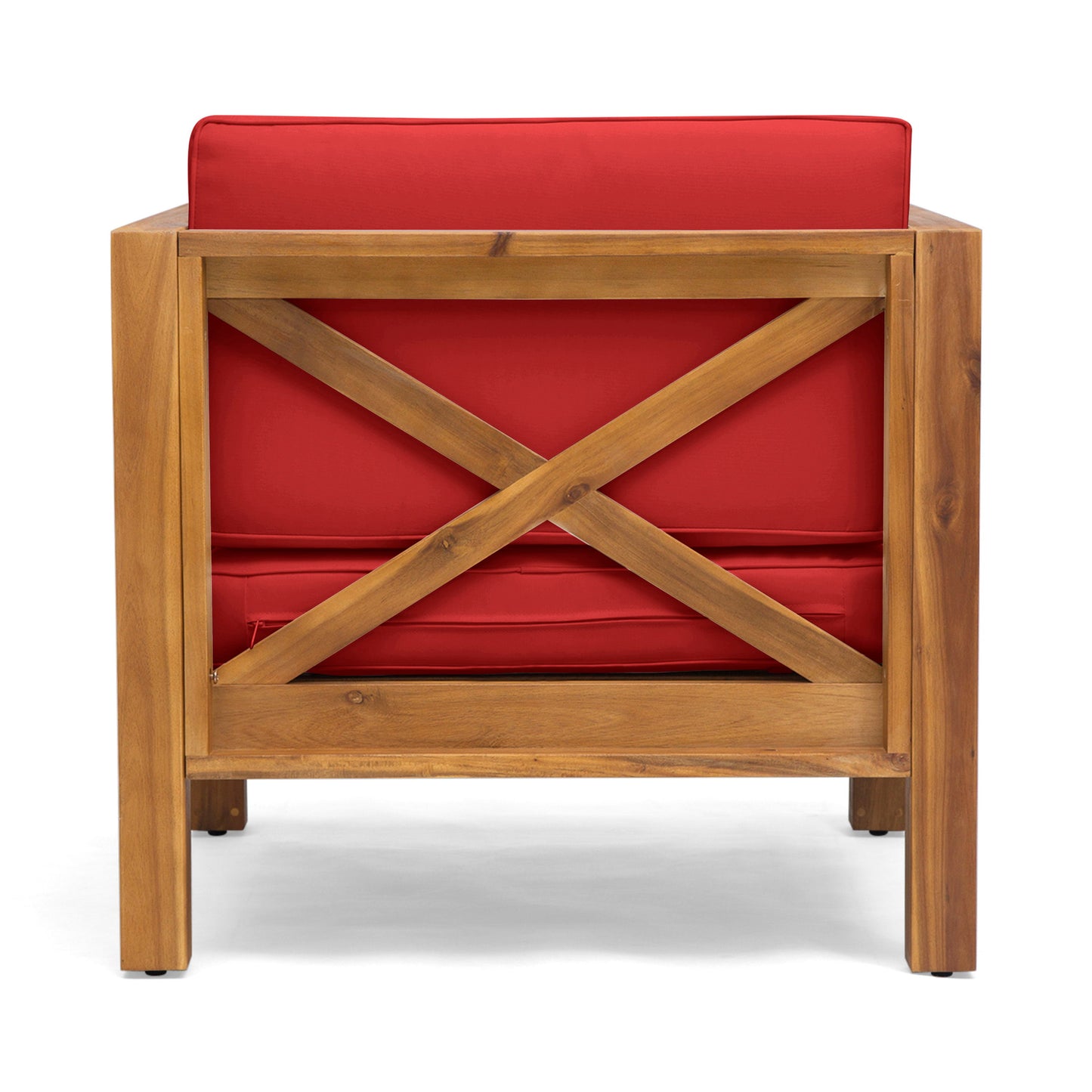 Brava - Modern Club Chair With Water Resistant Cushions - Red