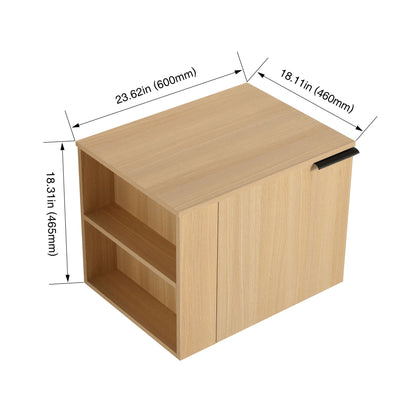 Modern Bathroom Vanity, Cabinet Set Without Sink - Oak