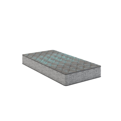 Comfort Care - 9" Twin, 2 Sided Foam Core Mattress, Medium Comfort - Gray / Blue