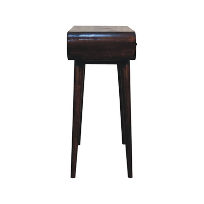 Curved Edge Console Table - Walnut