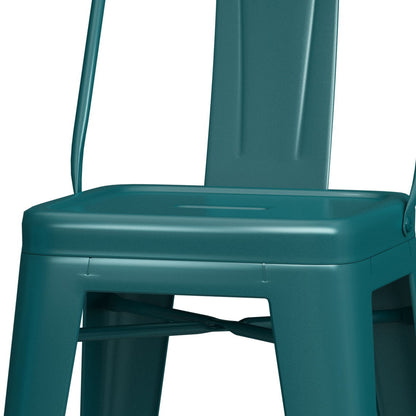 Rayne - Counter Height Stool (Set of 4) - Teal Blue