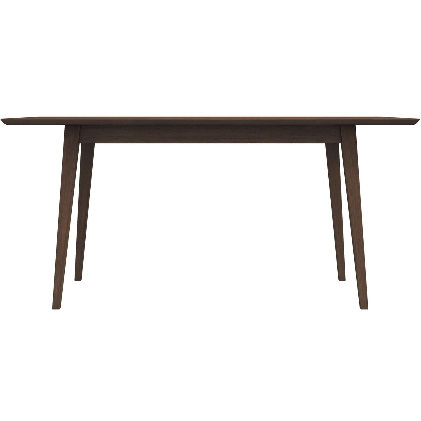 Mary - Modern Style Solid Wood Rectangular Dining Kitchen Table - Brown
