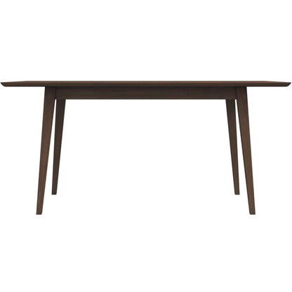 Mary - Modern Style Solid Wood Rectangular Dining Kitchen Table - Brown