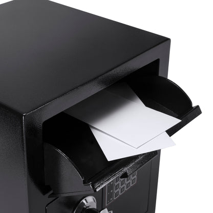 0 72 Cu Ft Keypad Depository Safe - Black