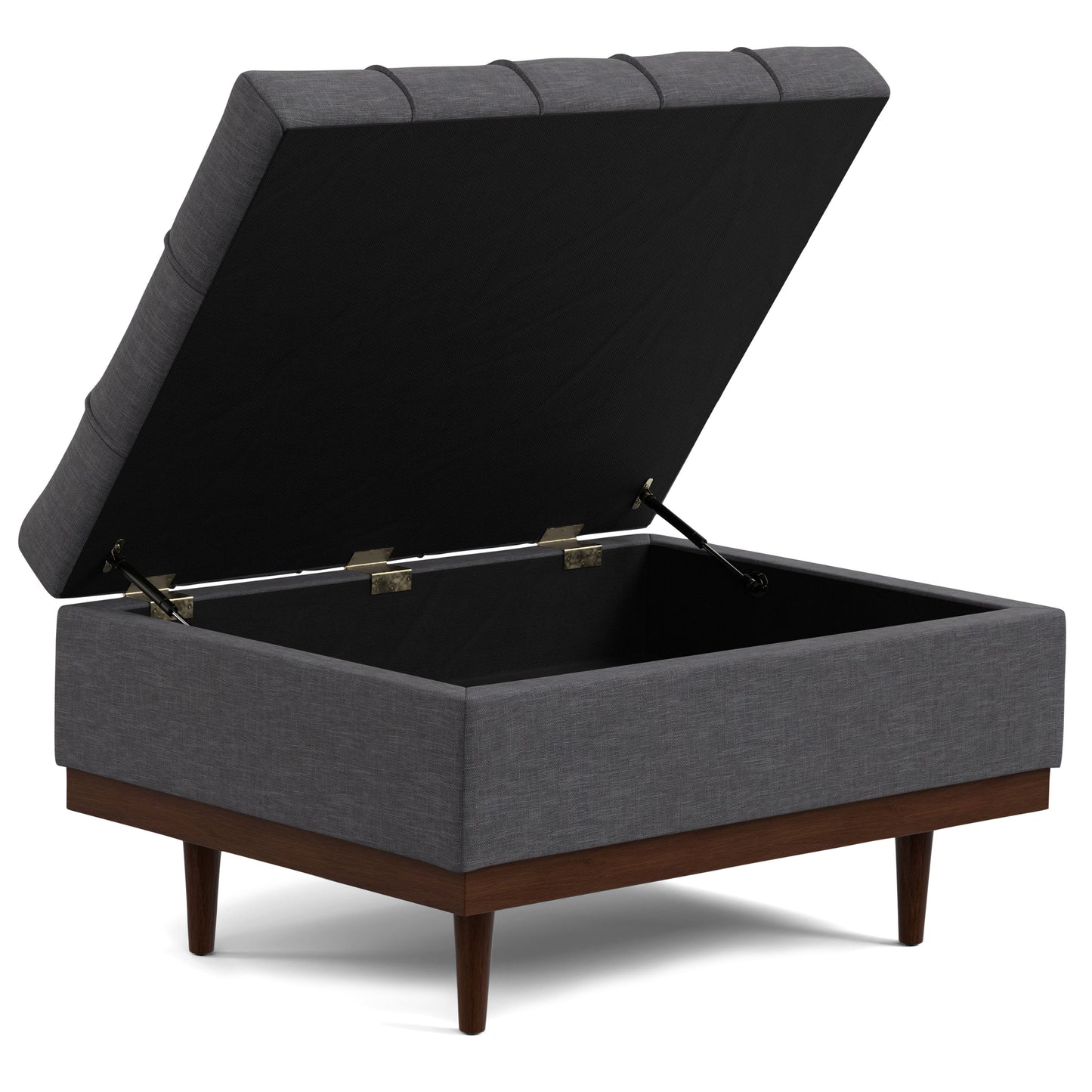 Mariah - Coffee Table Storage Ottoman - Gray