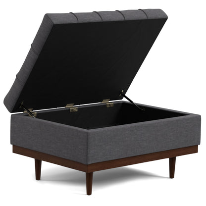 Mariah - Coffee Table Storage Ottoman - Gray