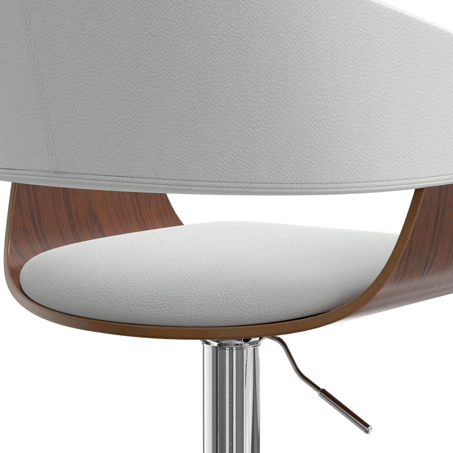 Lowell - Adjustable Swivel Bar Stool - White