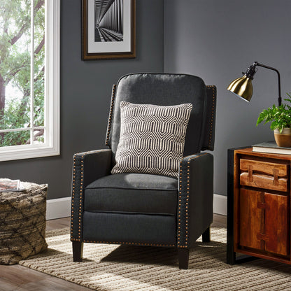 Wide Manual Standard Recliner - Dark Gray