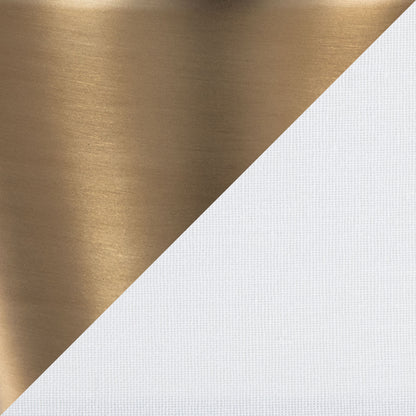 Lenuxe - Contemporary Floor Lamp - Golden Bronze / White